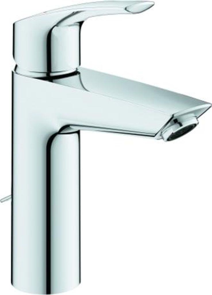 Grohe Eurosmart Einhand-Waschtischbatterie, M-Size, Ausladung 121mm, versenkbare Kette, 23323003