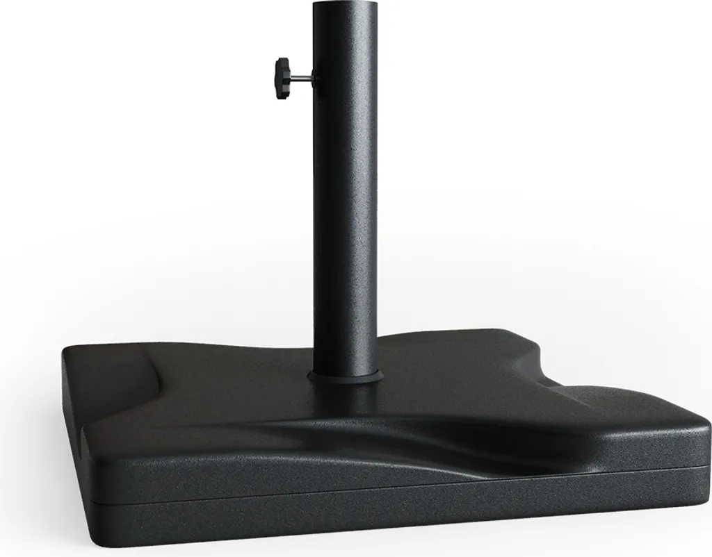 Pied de parasol OK-Living Noir 42x42cm Modèle 31137 robuste et stable