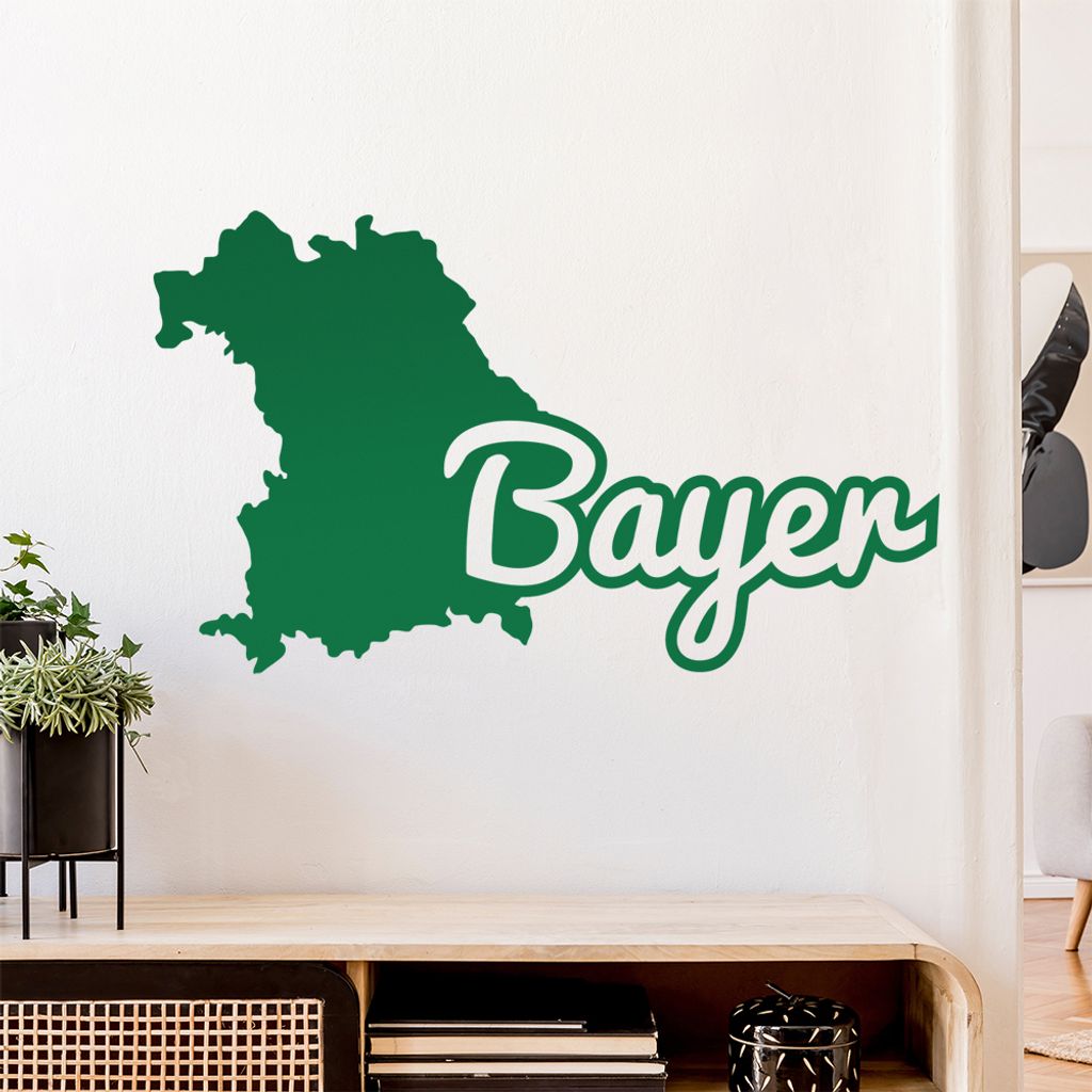 Bayer Bayern Herkunft Wandtattoo Wandaufkleber Wall Sticker - Dekoration, Küche, Wohnzimmer, Schlafzimmer, Badezimmer