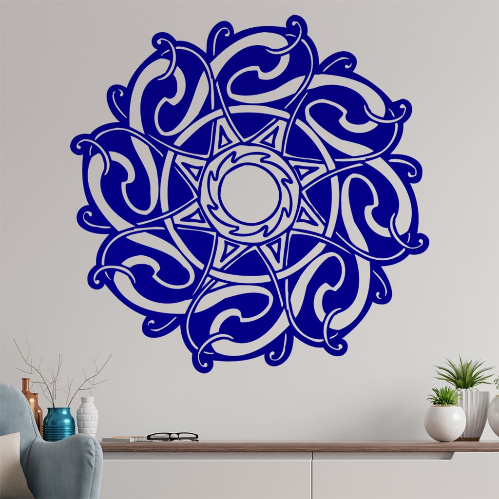 keltische Knoten Wandtattoo in 6 Größen - Wandaufkleber Wall Sticker - Dekoration, Küche, Wohnzimmer, Schlafzimmer, Badezimmer