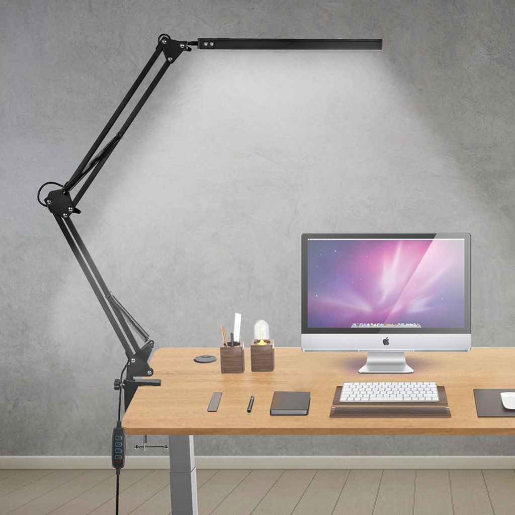 Dimmbar LED Tischleuchte Schreibtischlampen Computer Monitor Lampe Büroleuchte 