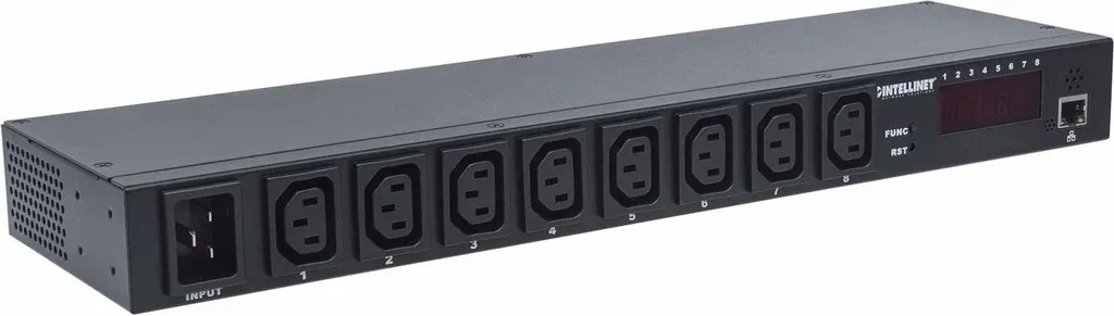 PDU IP Intellinet 8 prises C13 programmables - Unité rackable 19 p