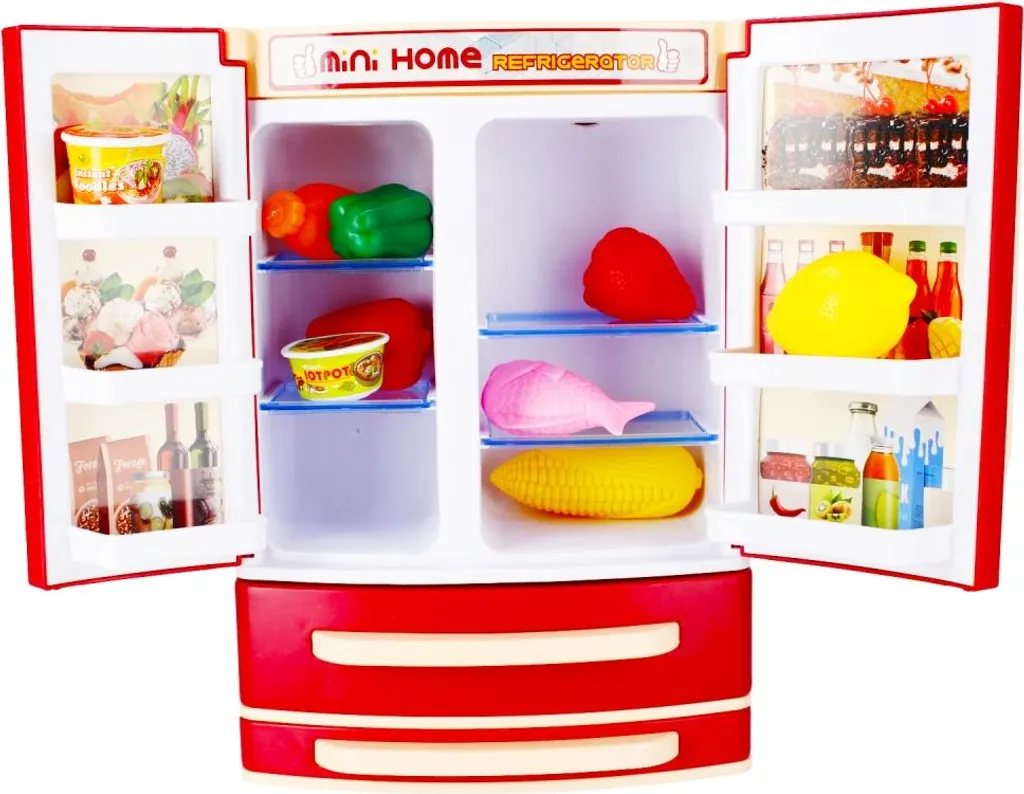 Frigo de jouet avec accessoires Mega Creative 479899 pour dînette enfant
