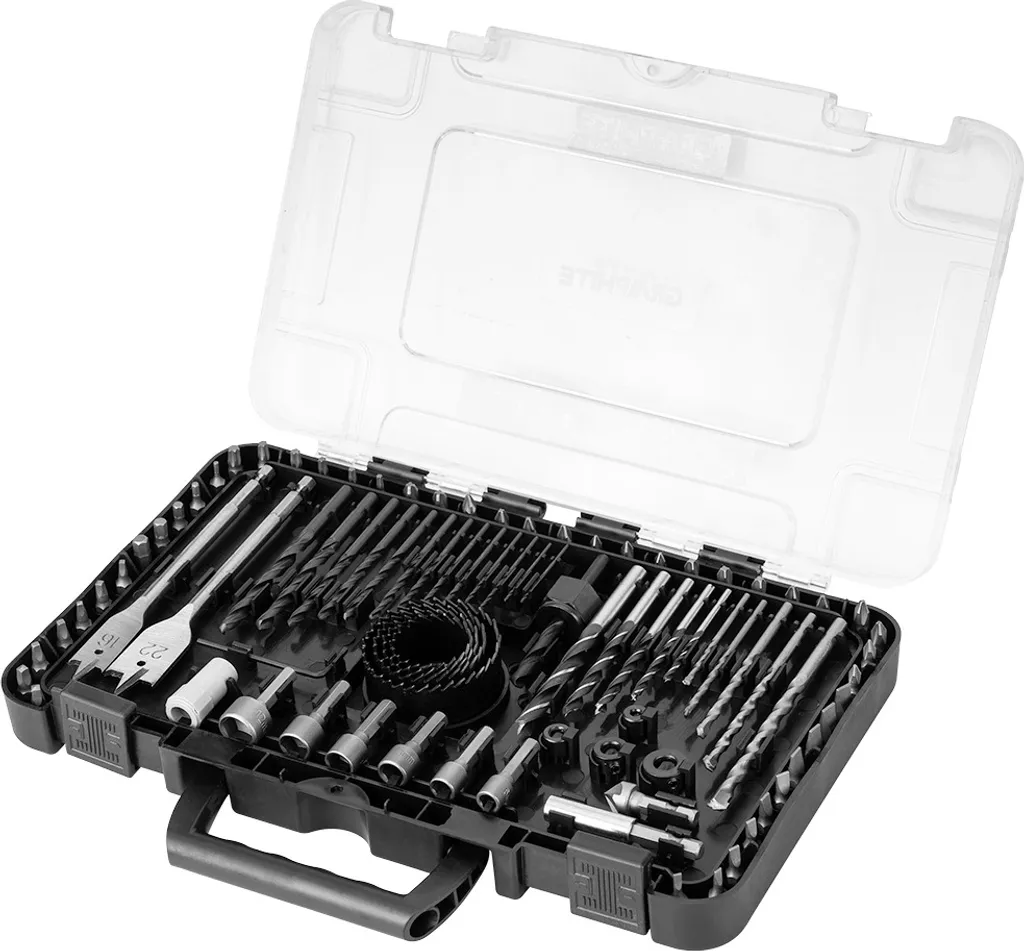 Jeu de mèches et douilles GRAPHITE 90 pièces pour perçage et vissage