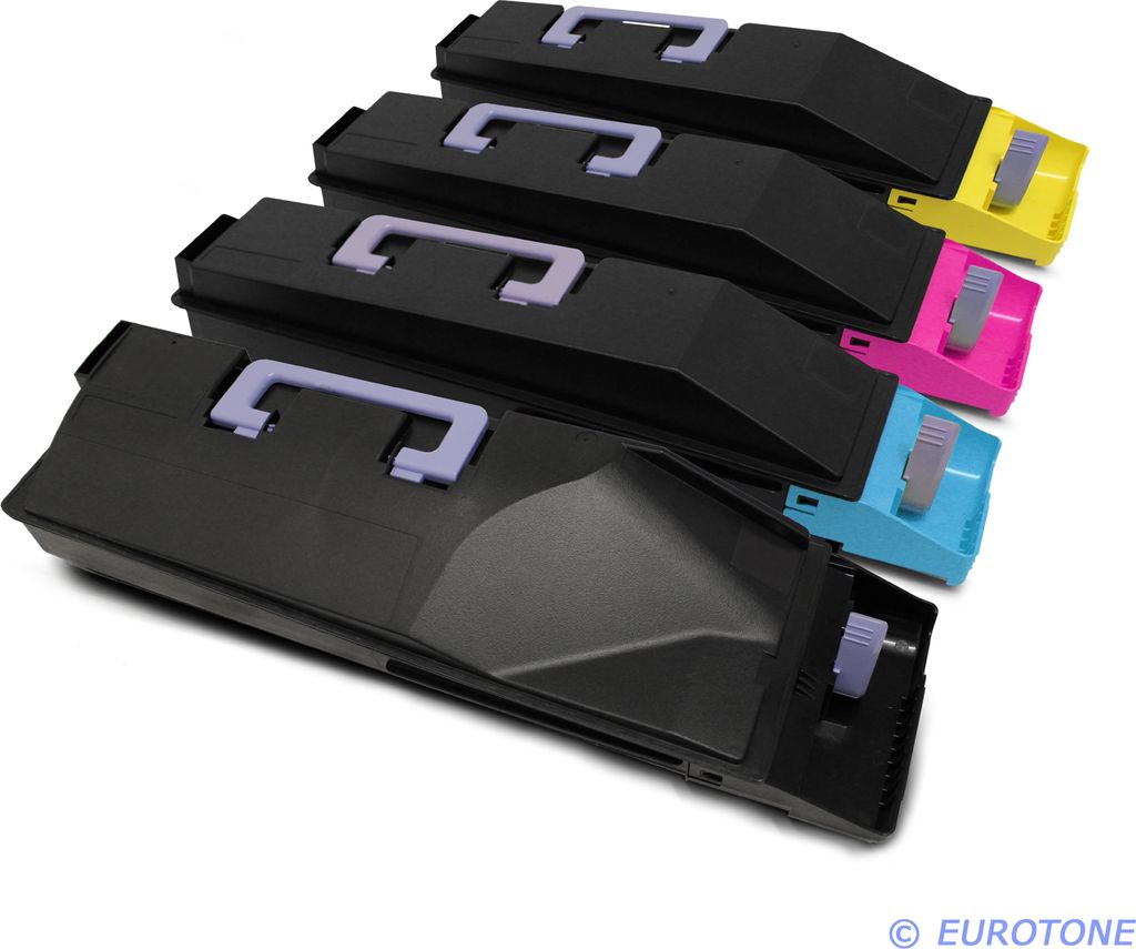 4x Eurotone Toner Alternative für Kyocera 1T0T2K00NL TK-895K Black Schwarz / 1T0T2K0CNL TK-895C Blau Cyan / 1T0T2K0BNL TK-895M Rot Magenta / 1T0T2...