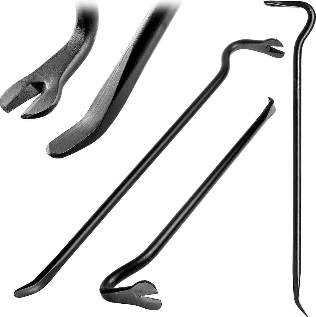KADAX gebogenes geschmiedetes Brecheisen 700 mm Breszka Brecha Nagelauszieher Baugreifer