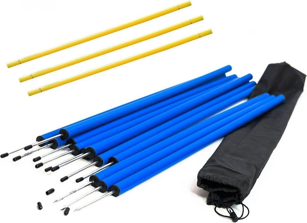 Hundetrainingsset, Slalomstangen und Hürden, Agility-Set, Hundesport