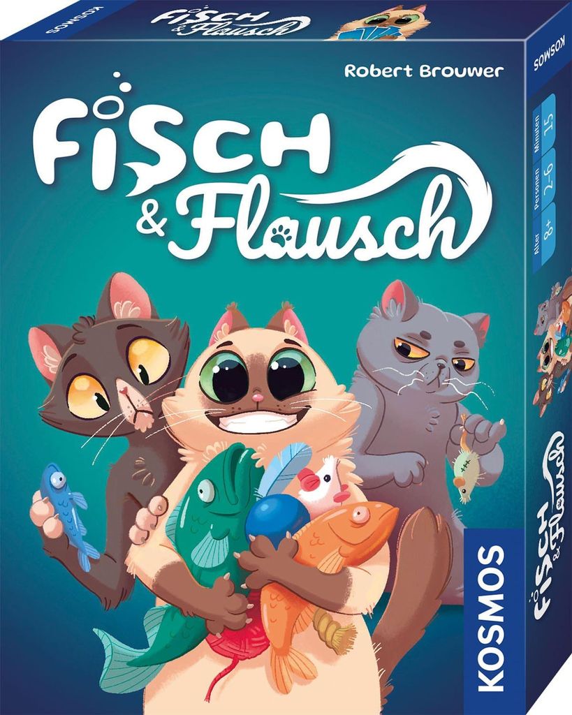 KOSMOS Fisch & Flausch, Jeu de cartes, Jeu d'enchères, Jeu Image du produit 