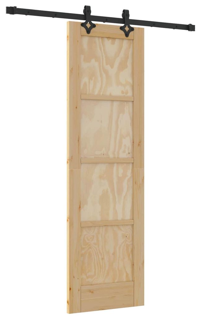 Schiebetür ORKDAL Natur 61 x 198,5 cm Massives Kiefernholz