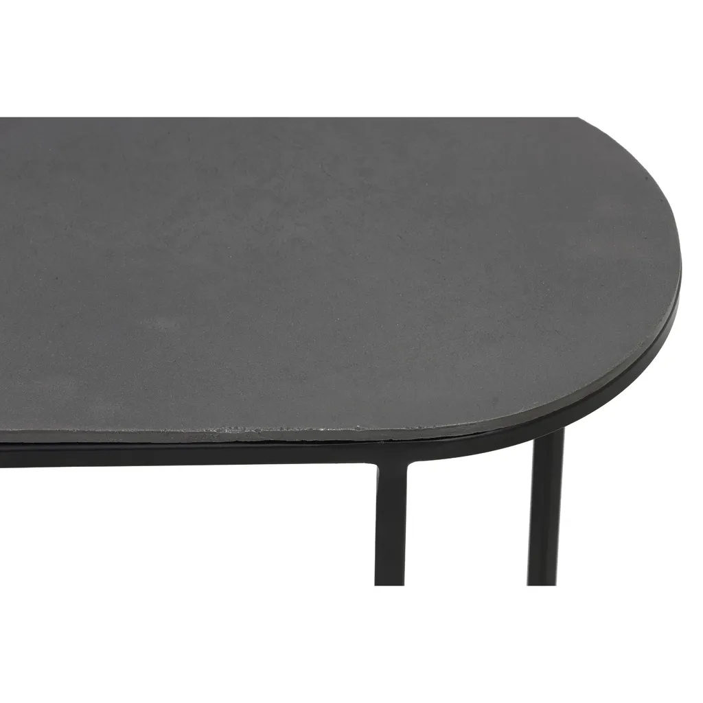 Set de 2 tables d'appoint Bocov Light & Living antique plomb et noir - 3