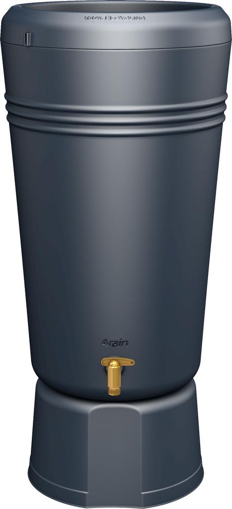 4rain AZURA 2in1 Regentonne 120 L, graphite grey mit Produktbild 