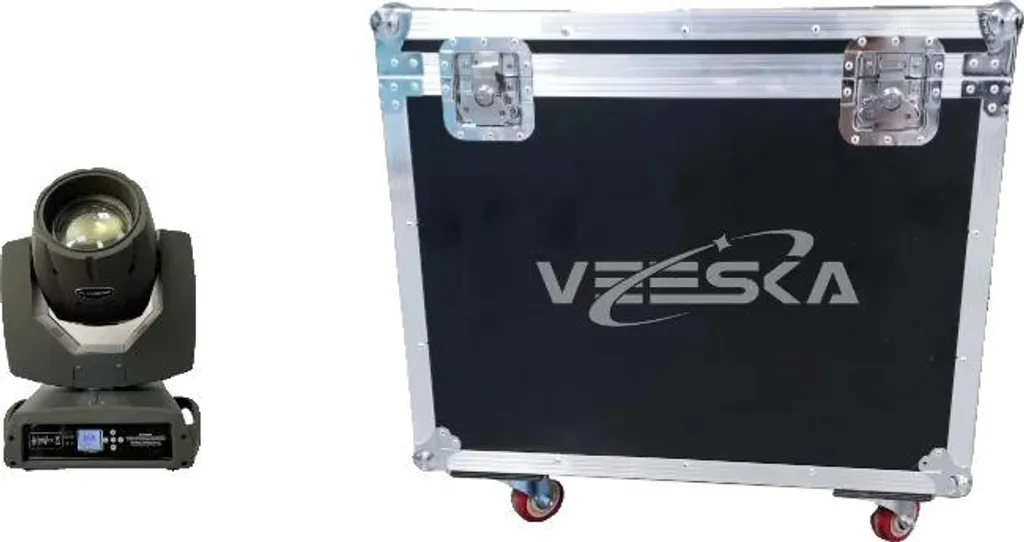 Lyre Beam mobile 450W avec flight case 2en1 et écran de contrôle LCD