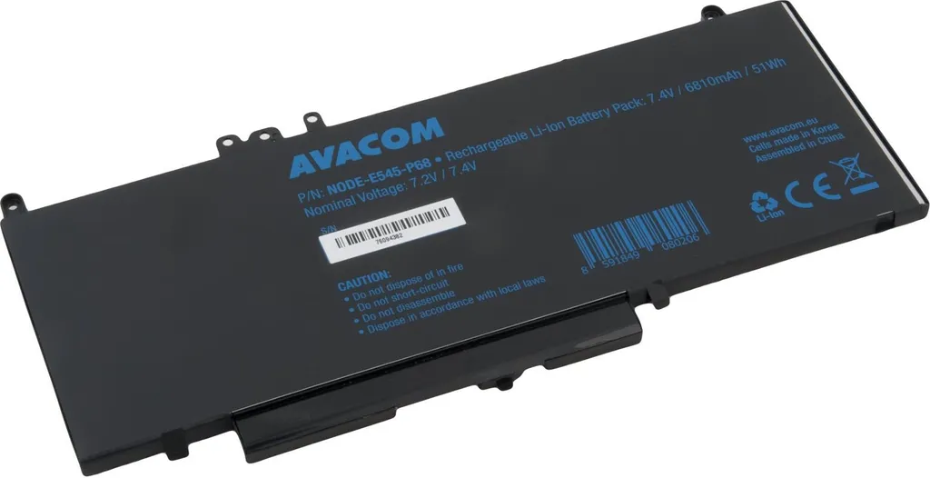 Batterie PC portable Dell Latitude E5450 haute capacité 51Wh
