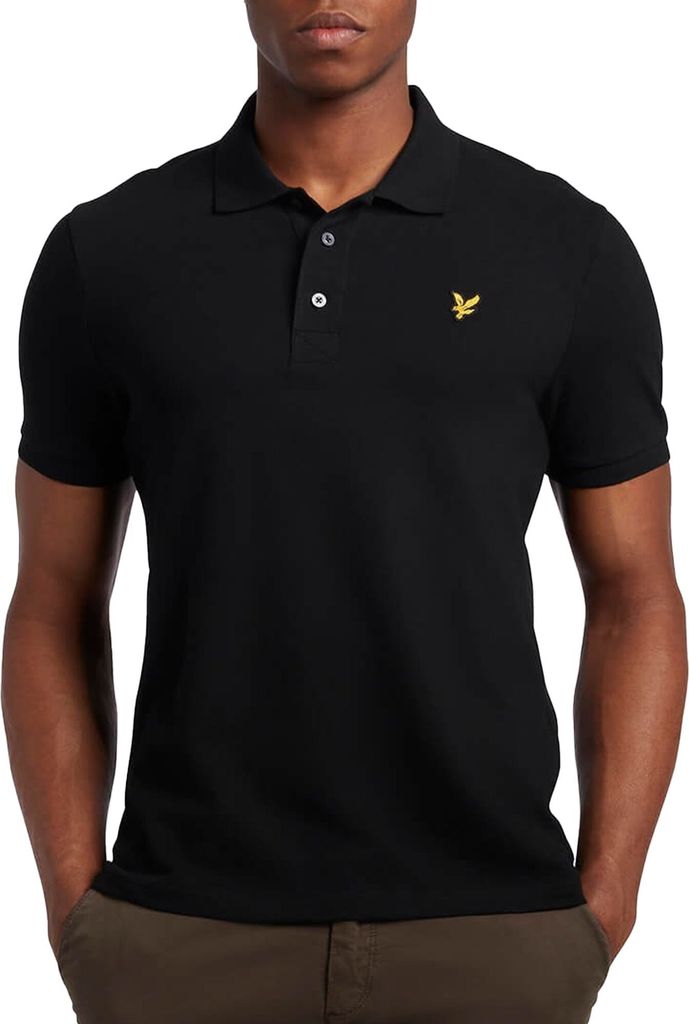 Lyle & Scott Black Polo T-Shirt – M