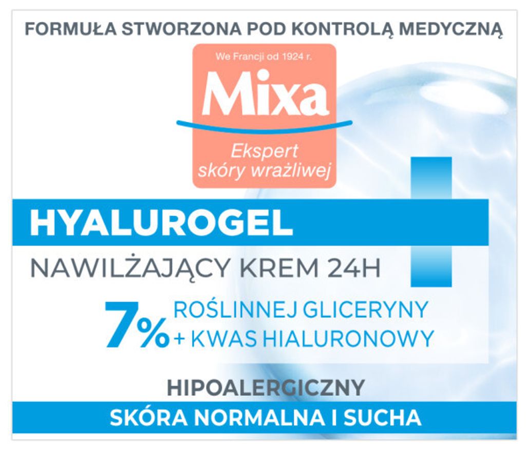 MIXA Peau Sensible Expert Hyalurogel Crème Hydratante Image du produit 
