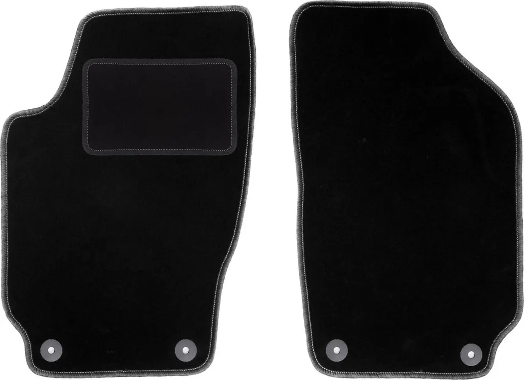 Tappetini Auto in Velluto per Skoda Fabia I - Protezione Premium Nera