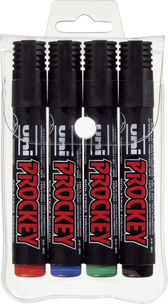 uni-ball Permanent Marker PROCKEY (PM 126/4) 4er Etui