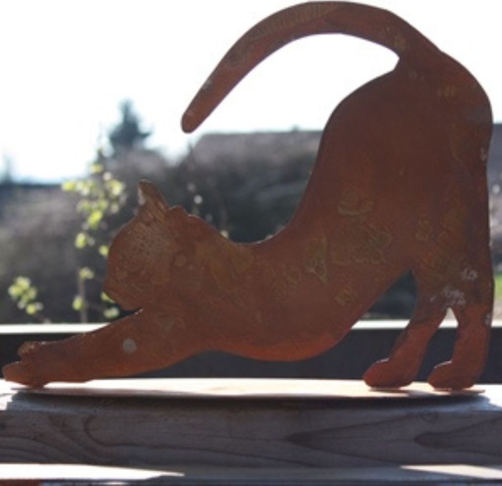 Rostikal chat rouille Décoration jardin 23 cm Décoration Image du produit 