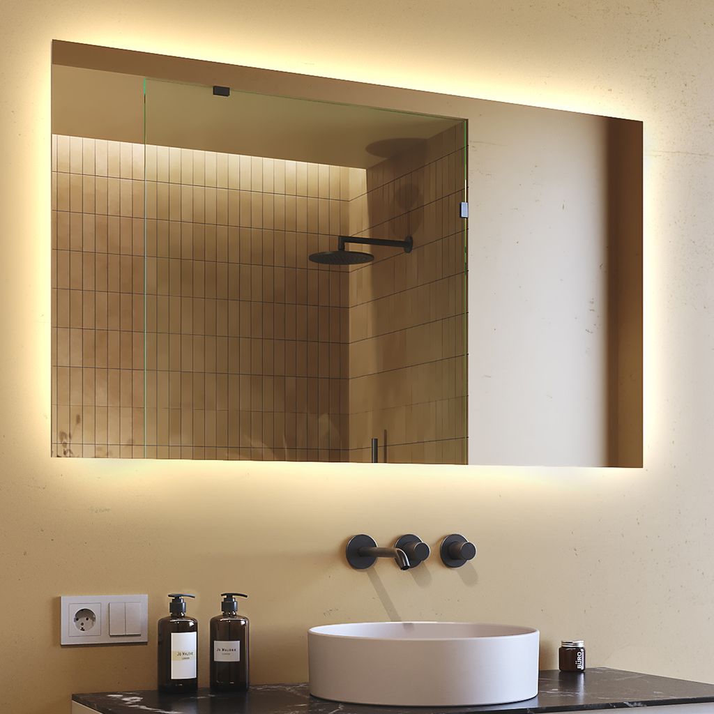 Artforma Lustro łazienkowe z oświetleniem LED L58 120x70 cm Zdjęcie produktu 