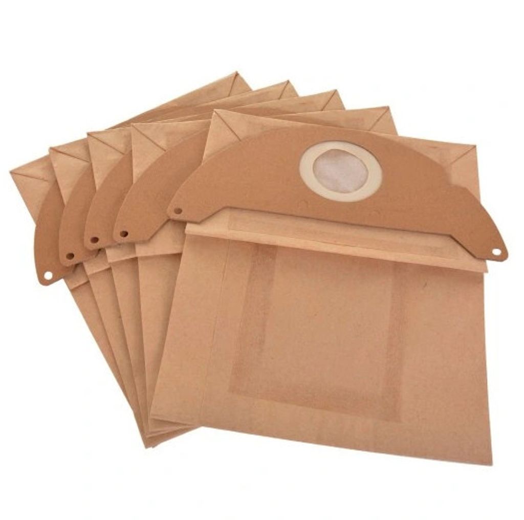Papierstaubbeutel 5er Pack für Karcher WD2 A2004 2054 2.200 2.250 (6.904-322.0) Staubsauger