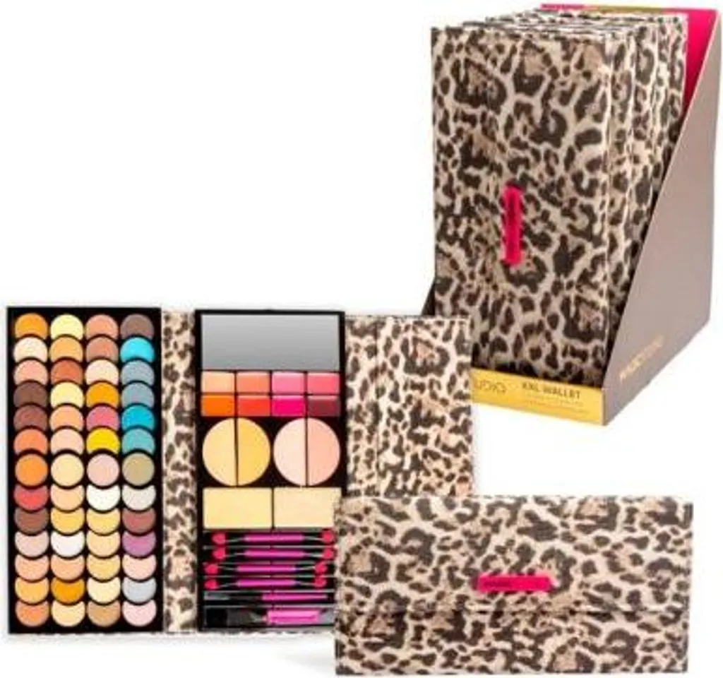 Palette de Maquillage XXL Wild Safari avec 52 Fards et Applicateurs