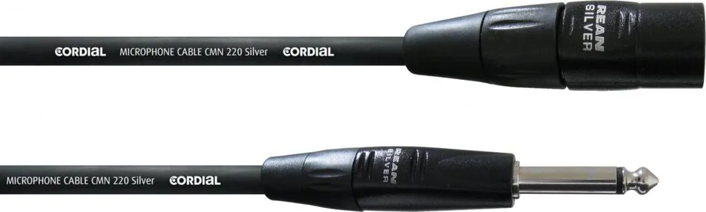 Cordial CIM 5 MP Cavo Microfono 5m XLR Maschio a Jack 6.35mm Mono