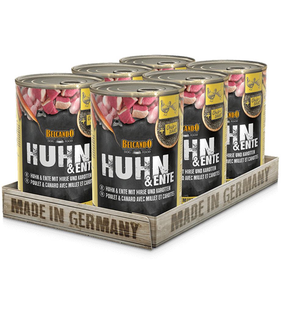 BELCANDO Huhn & Ente mit Hirse und Karotten 6x 400g