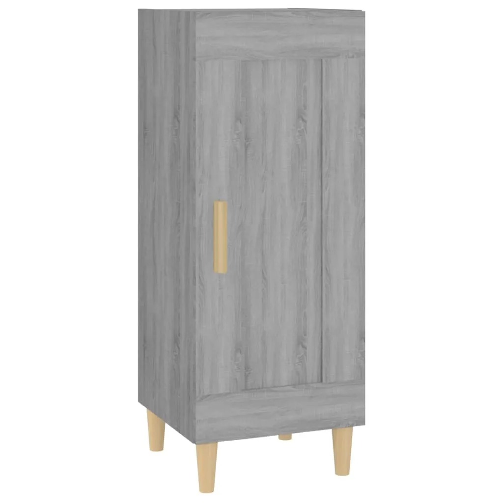 SYFAX™ Credenza Grigio Sonoma 34,5x34x90 cm in Legno Multistrato