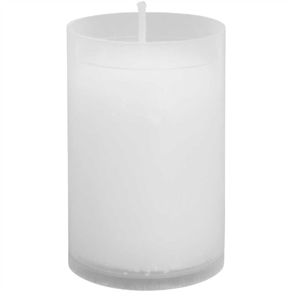 Grableuchte Aus Glas Mit Kreuz – Weißes Design 'Brava', 24 Cm, Inkl. Kerze