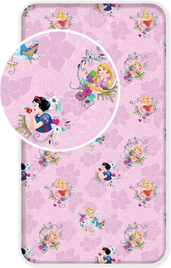 Detské prestieradlo Disney Princezná Snehulienka Popoluška Obrázok produktu 