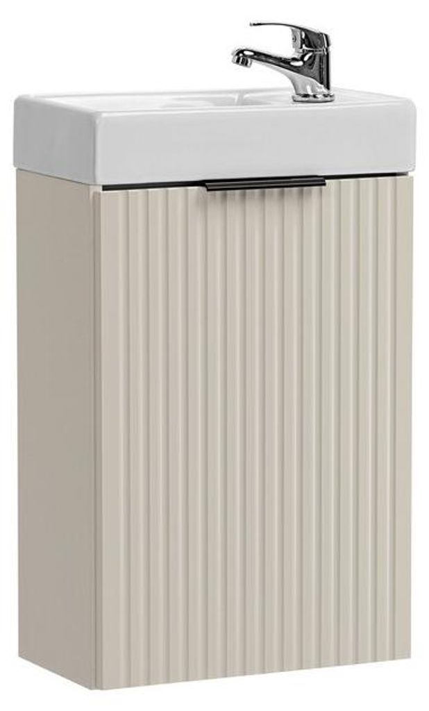 Möbelwaschtisch NOXERA 40 cm – Kongo-Braun – Einbauwaschbecken für Toiletten
