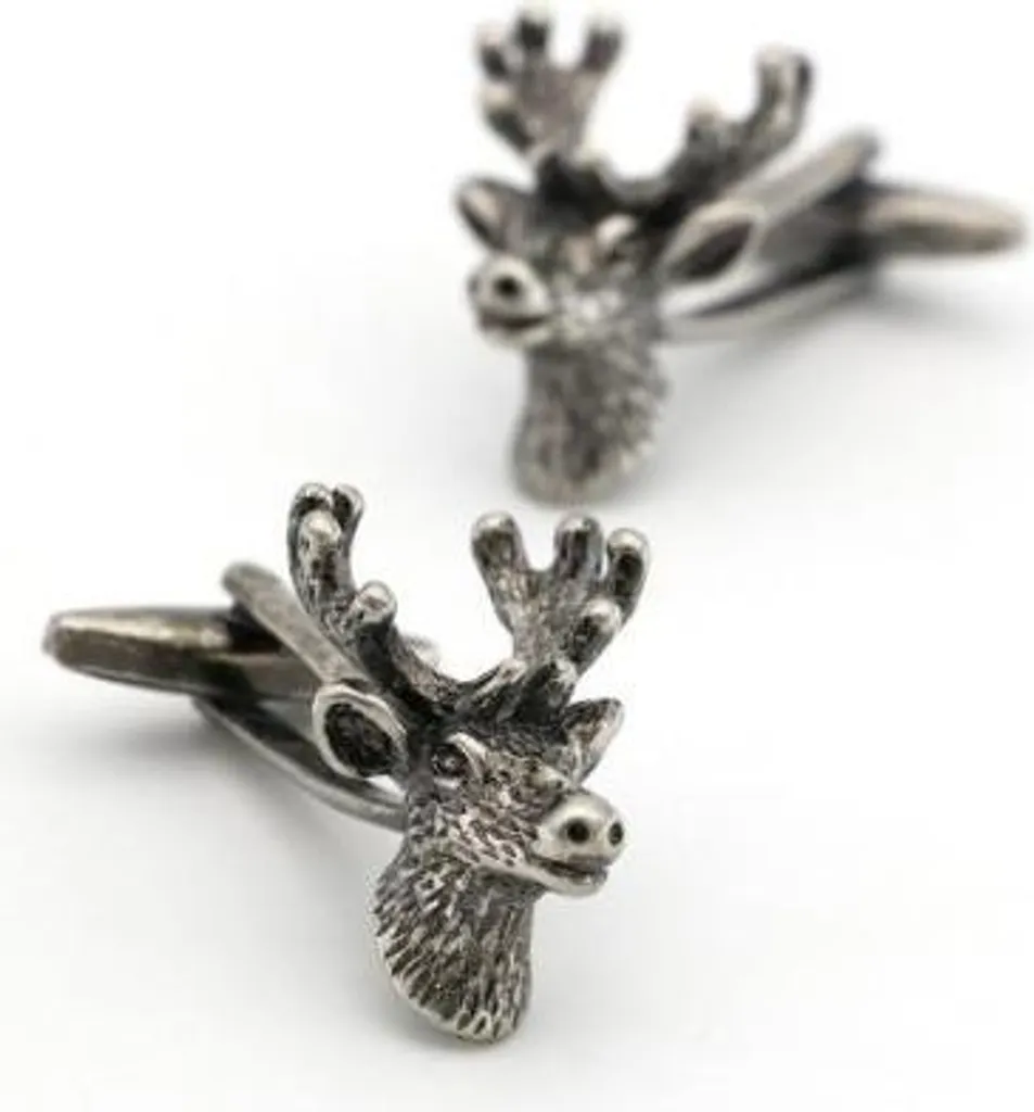 Boutons de manchette cerf pour mariage champêtre et tenue de chasse