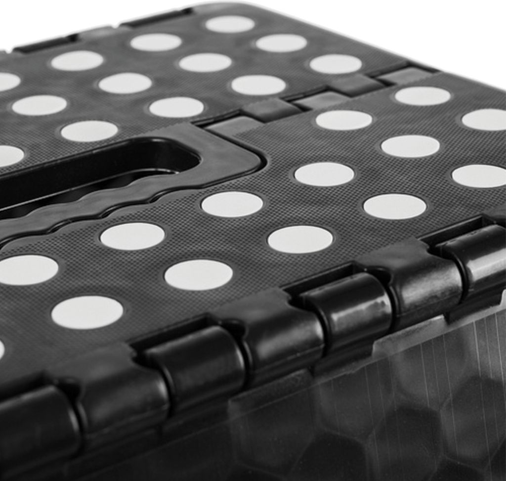Malatec Černobílý skládací taburet, 39 cm Obrázek produktu 5
