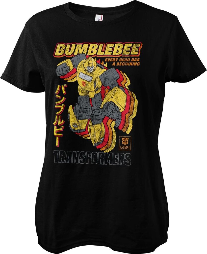 Bumblebee - Every Hero Has A Beginning Girly Tee - Large - Black