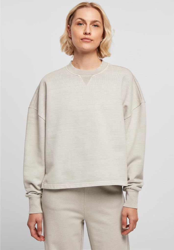 Ladies Heavy Terry Garment Dye Crewneck warmgrey XXL