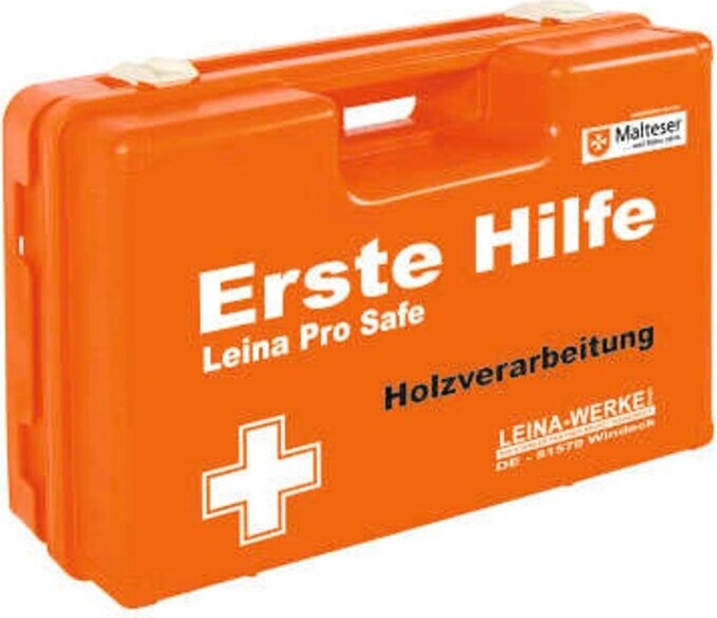 Erste Hilfe Koffer Leina Pro Safe Holzverarbeitung DIN 13157