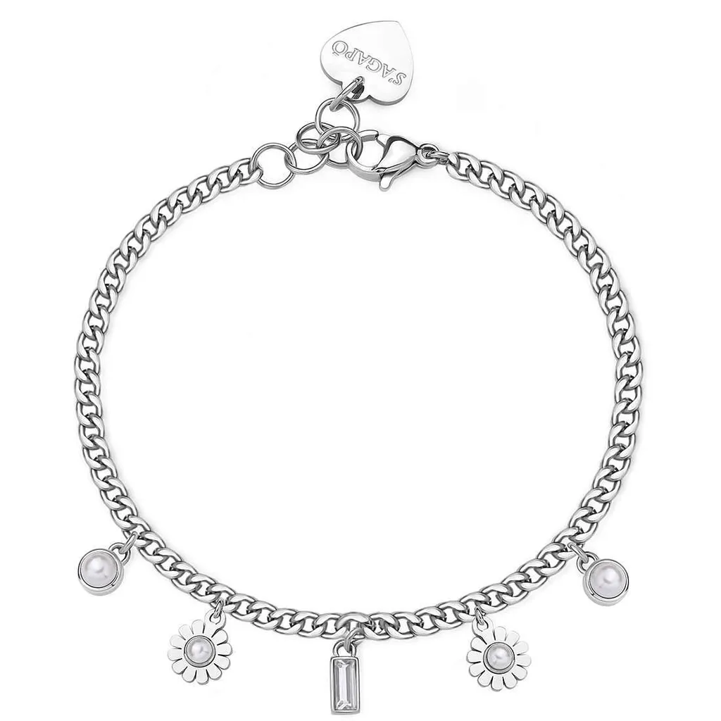 Bracciale Donna Sagapò Collezione Argento Message | Stile Glamour