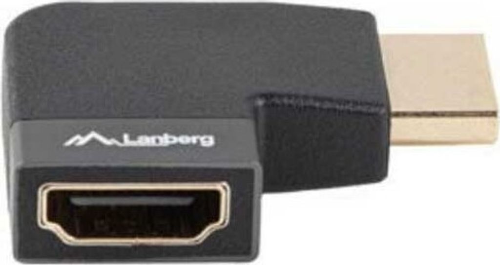 Lanberg Right Angle 8k Hdmi-adapter Golden Golden One Size
