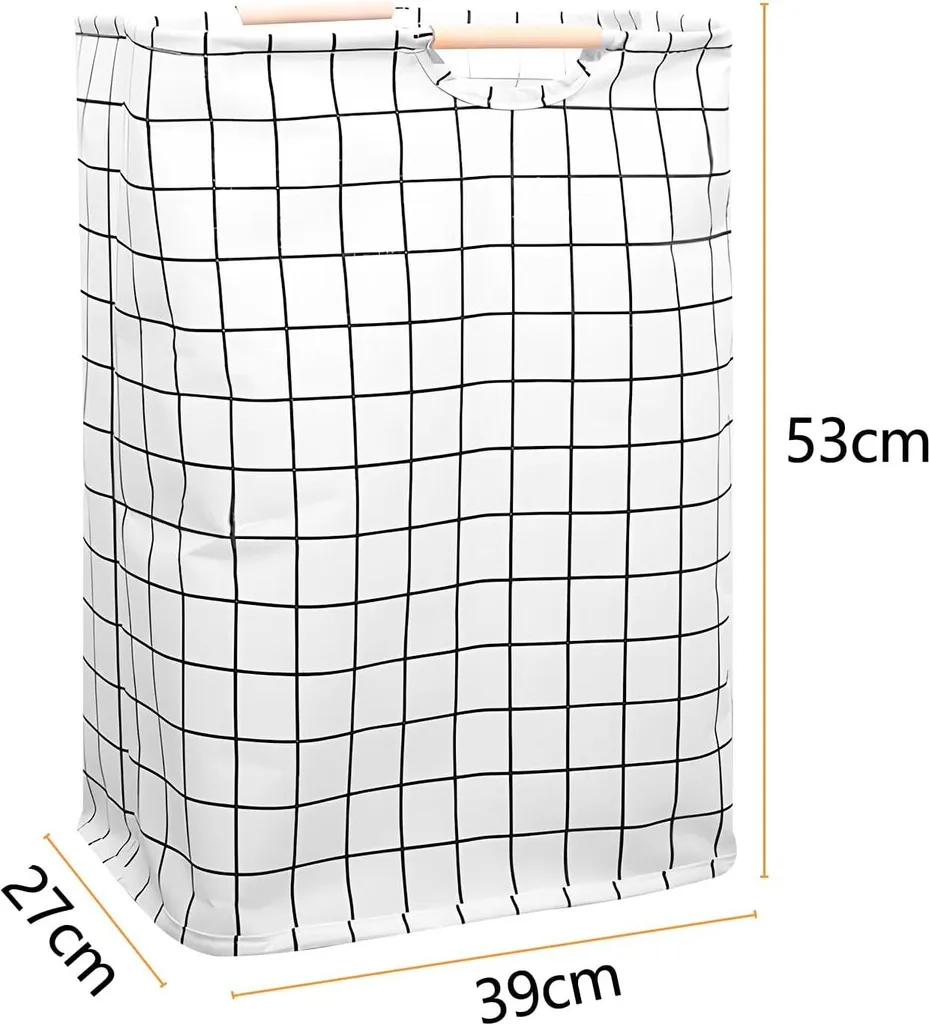 Panier à linge pliable haute qualité avec poignées confortables - 1pc