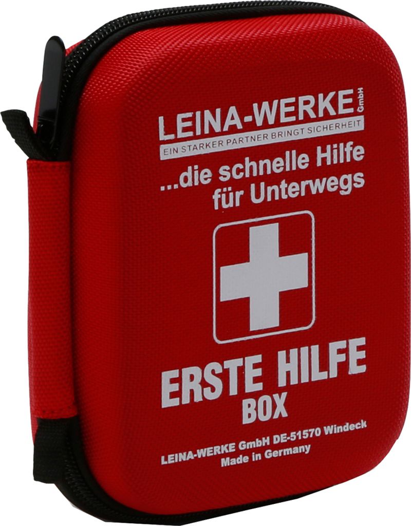 LEINA Erste Hilfe-Box Inhalt: DIN 13019 rot