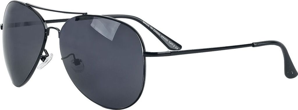 Pilotenbrille Sonnenbrille Uni schwarz Standard