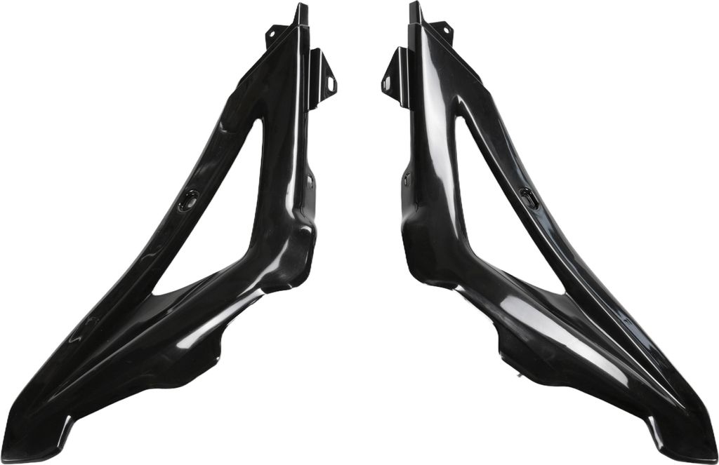 Kühlerverkleidung UFO PLAST 2-teilig Abdeckung Kühler für Husqvarna CR TE WR TC 125 - 310 ccm Bj. 2009 - 2013, Farbe:schwarz