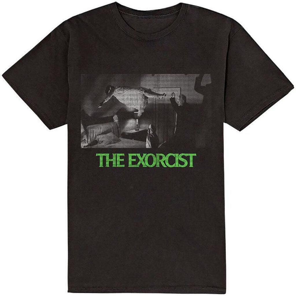 Exorcist The Movie - T-Shirt Logo für Herren/Damen Uni RO4095 (S) (Schwarz)