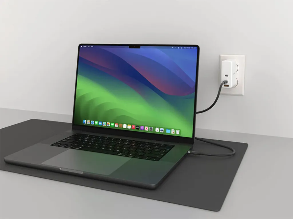 HYPER HyperJuice 240W Cavo USB-C a USB-C in silicone (3ft/1m) - Nero - 6