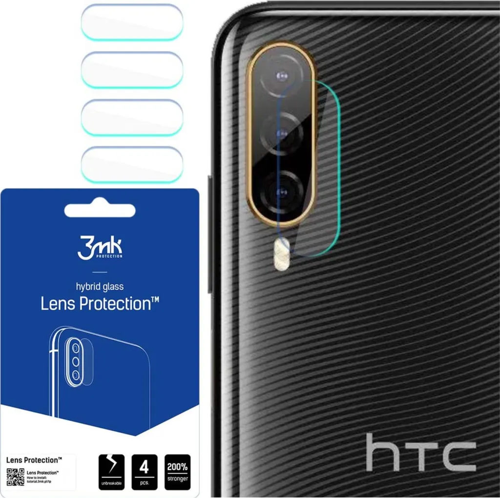 Protezione Lente 3mk per HTC Desire 22 Pro | Vetro Ibrido 7H Ultra Resistente