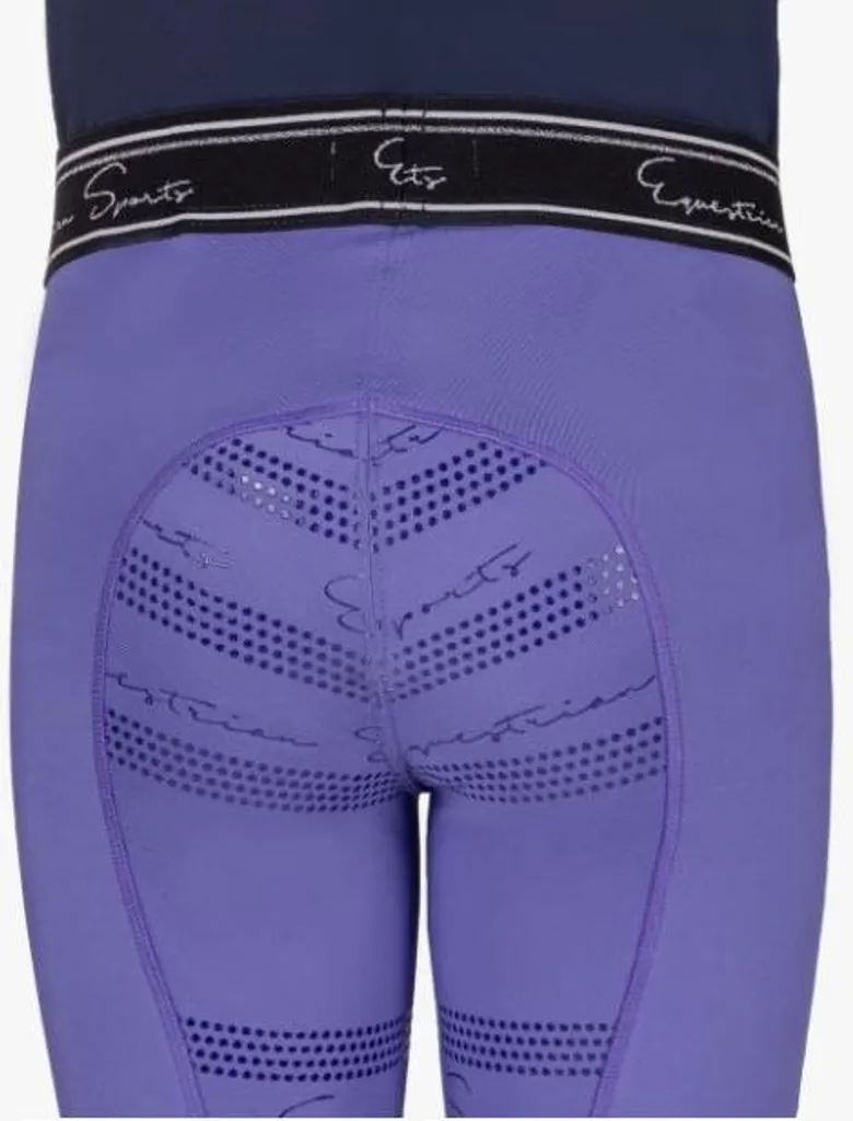 Pantalon d'équitation junior anti-glisse Eden QHP Purple Sunset 152