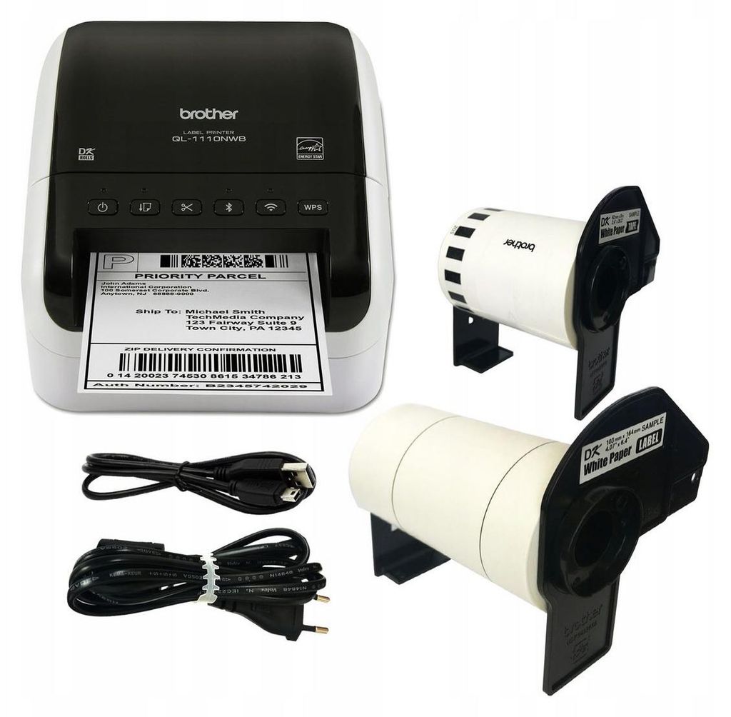 Brother QL-1110NWB drukarka etykiet termicznych, LAN, Zdjęcie produktu 