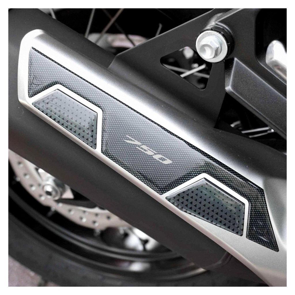 3D Harz Aufkleber Auspuffschutz für Honda Transalp XL750 2023