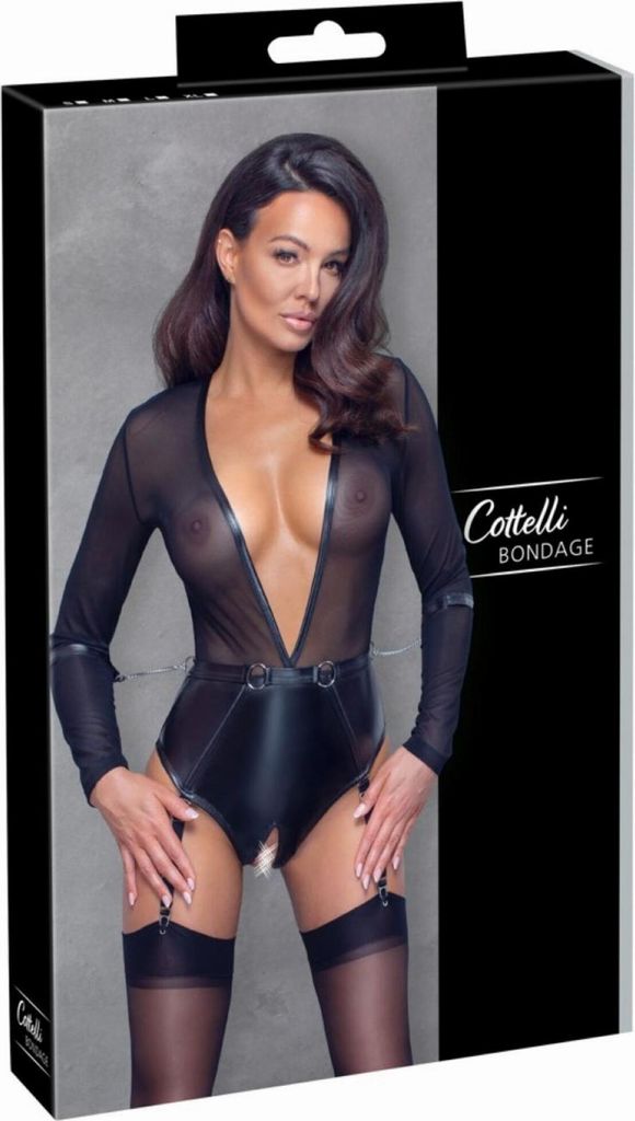 Cottelli Bondage Body Siateczkowe z Pierścieniami i Zdjęcie produktu 