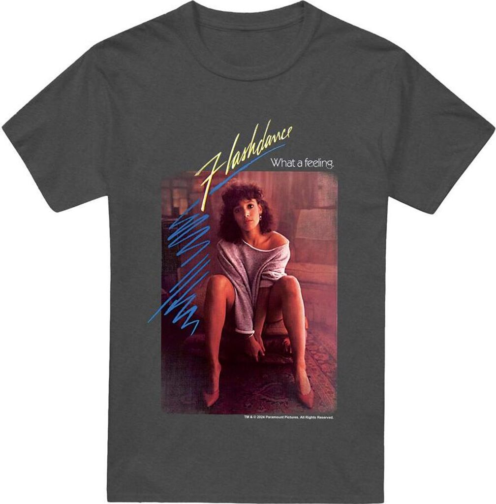 Flashdance - T-Shirt für Herren/Damen Uni TV15231 (XL) (Holzkohle)